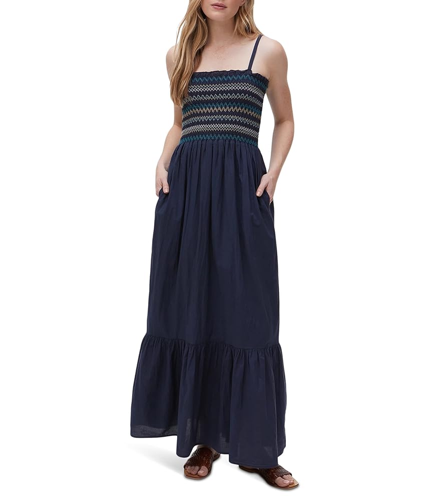 Amazon.com: Michael Stars Alejandra Smocked Maxi Dress